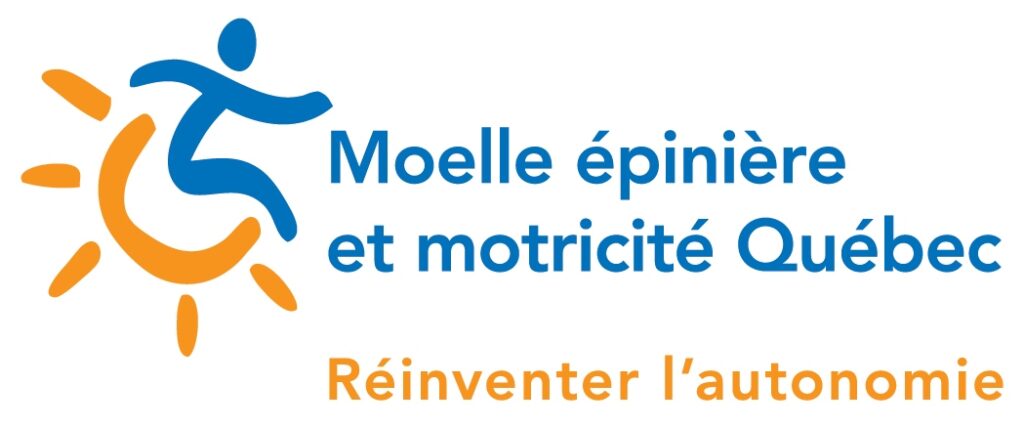 Logo Moelle épinière et motricité Québec, Réinventer l'autonomie